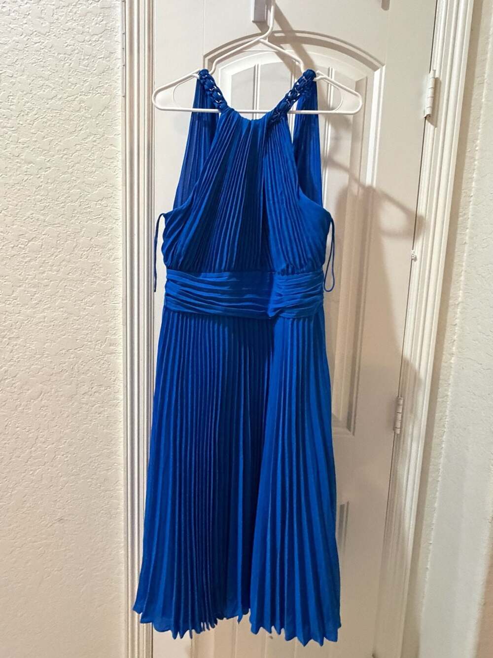 Ungaro Amanda Pleated Halter Dress Size L